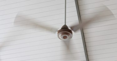 running ceiling fan